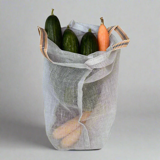 Cotton Gauze Produce Bag - Gris