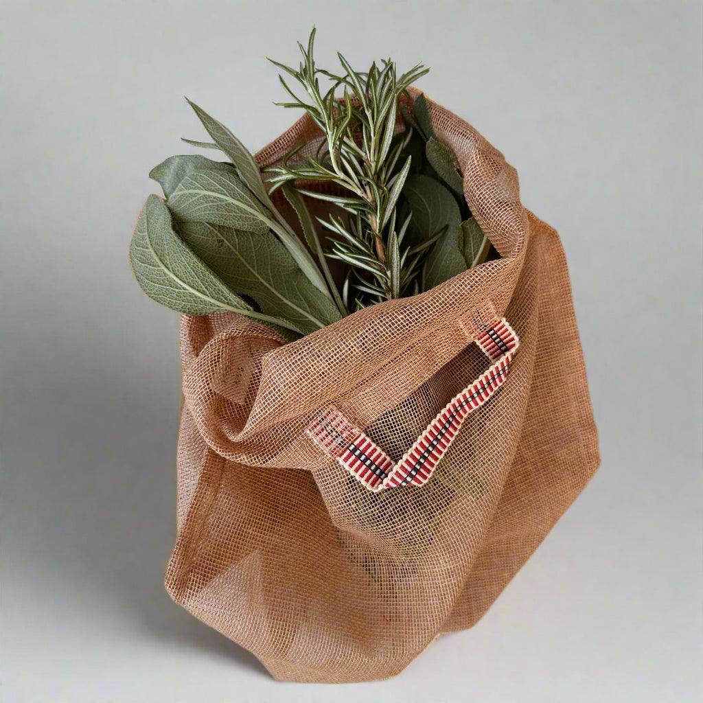 Cotton Gauze Produce Bag - Wheat