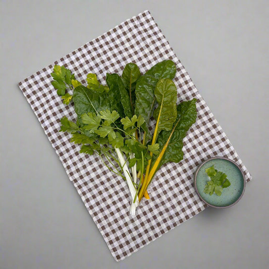 Brown Lattice Garden Textile