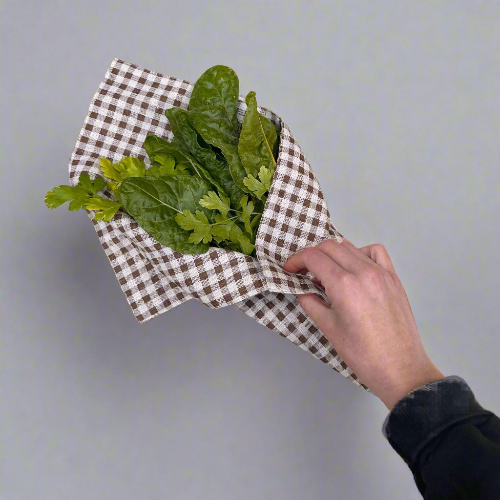 Brown Lattice Garden Textile