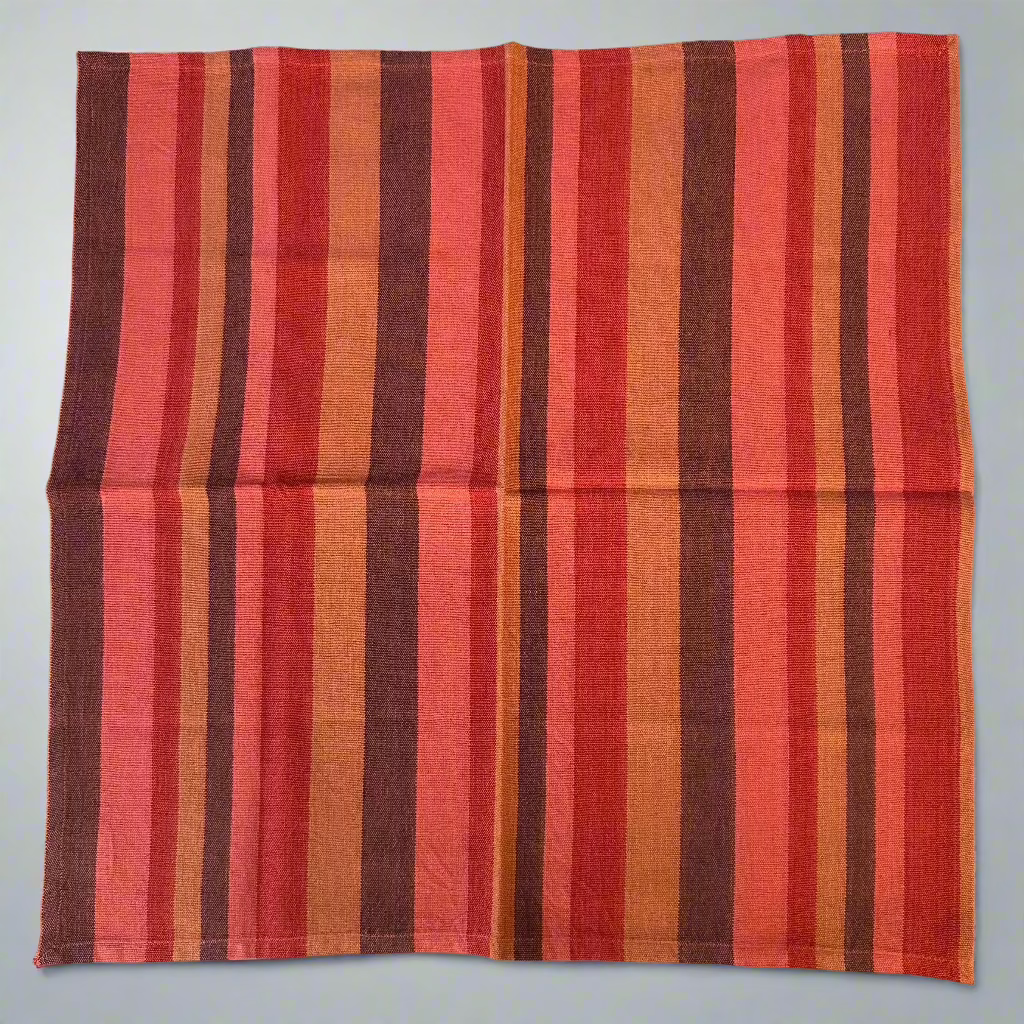Handwoven Striped Cloth Napkins in Aztec Stripe