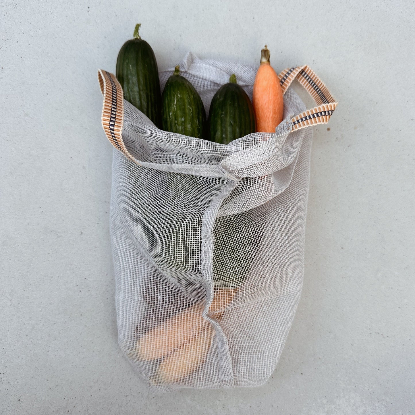 Cotton Gauze Produce Bag - Gris