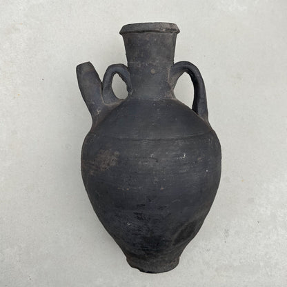 Black Clay Spouted Vessel