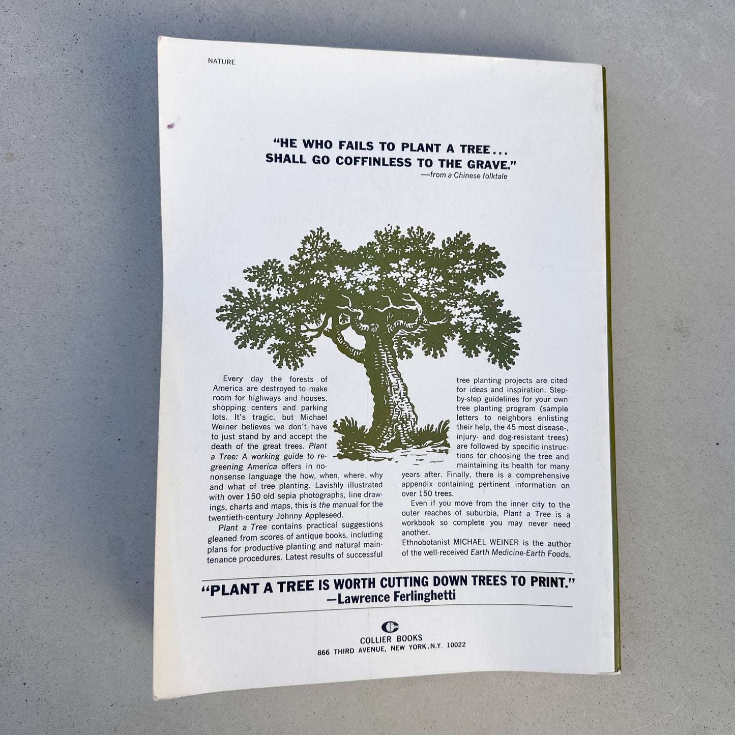 Plant a Tree: A Working Guide to Regreening America - 1975