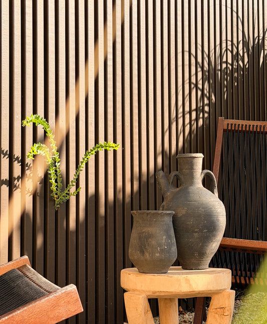 Black Clay Spouted Vessel