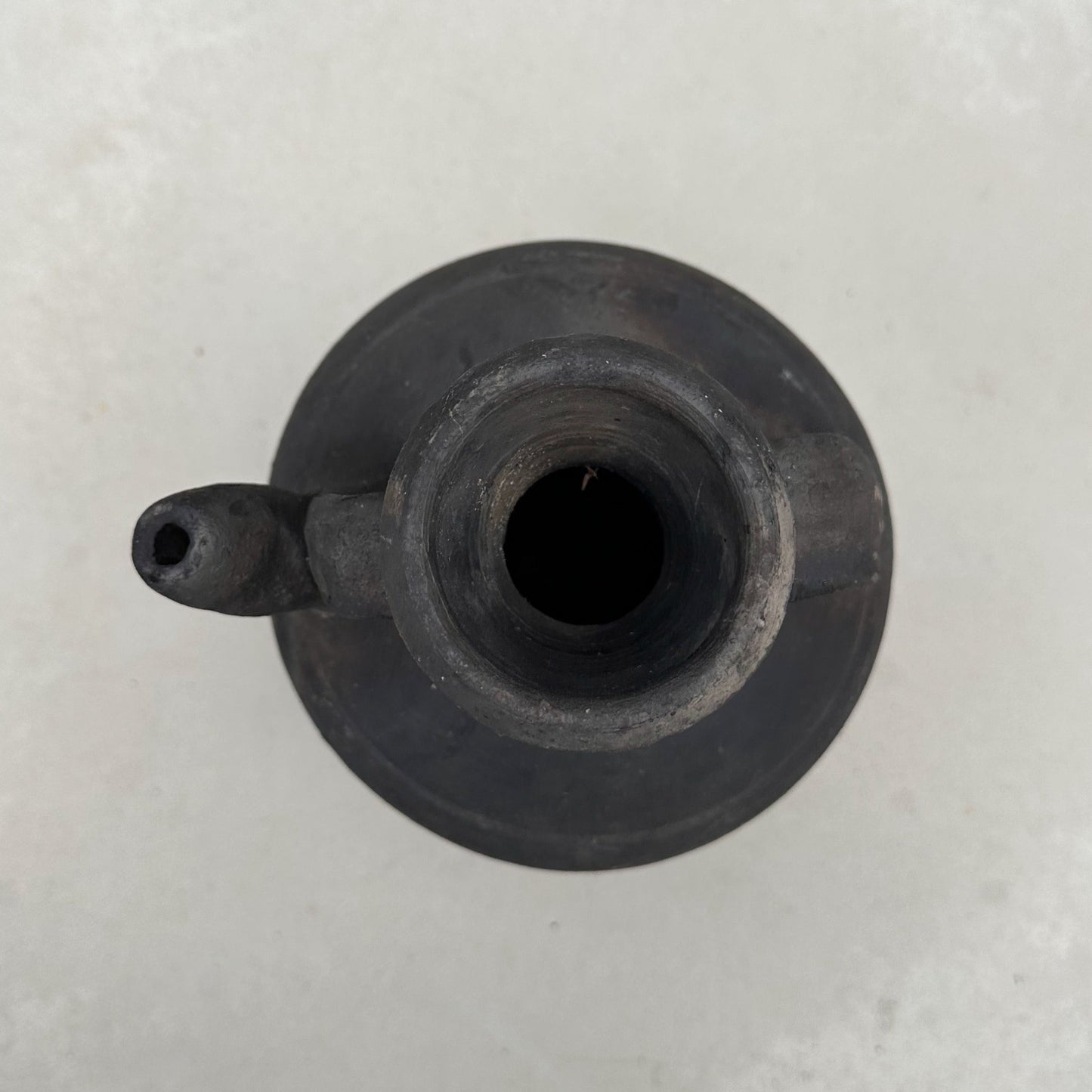 Black Clay Spouted Vessel