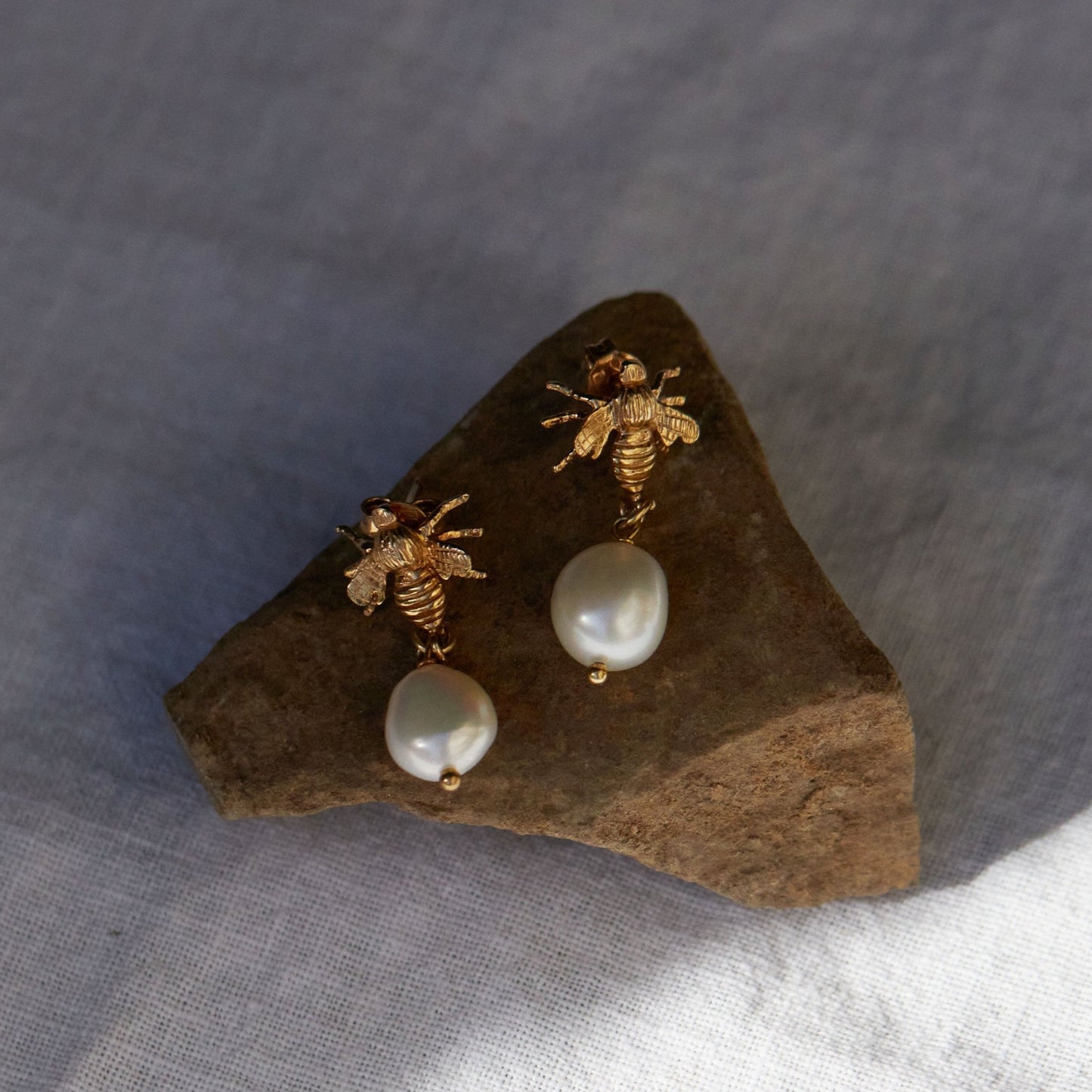 Bee Sting Pearl Earrings