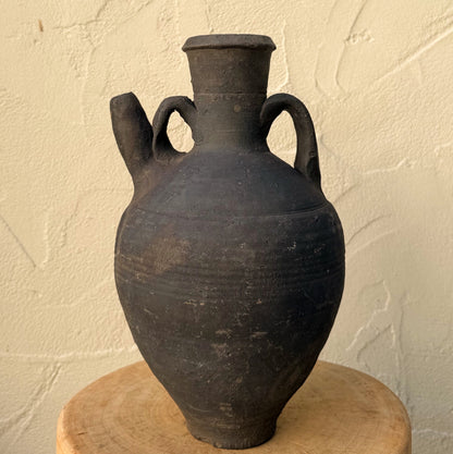 Black Clay Spouted Vessel