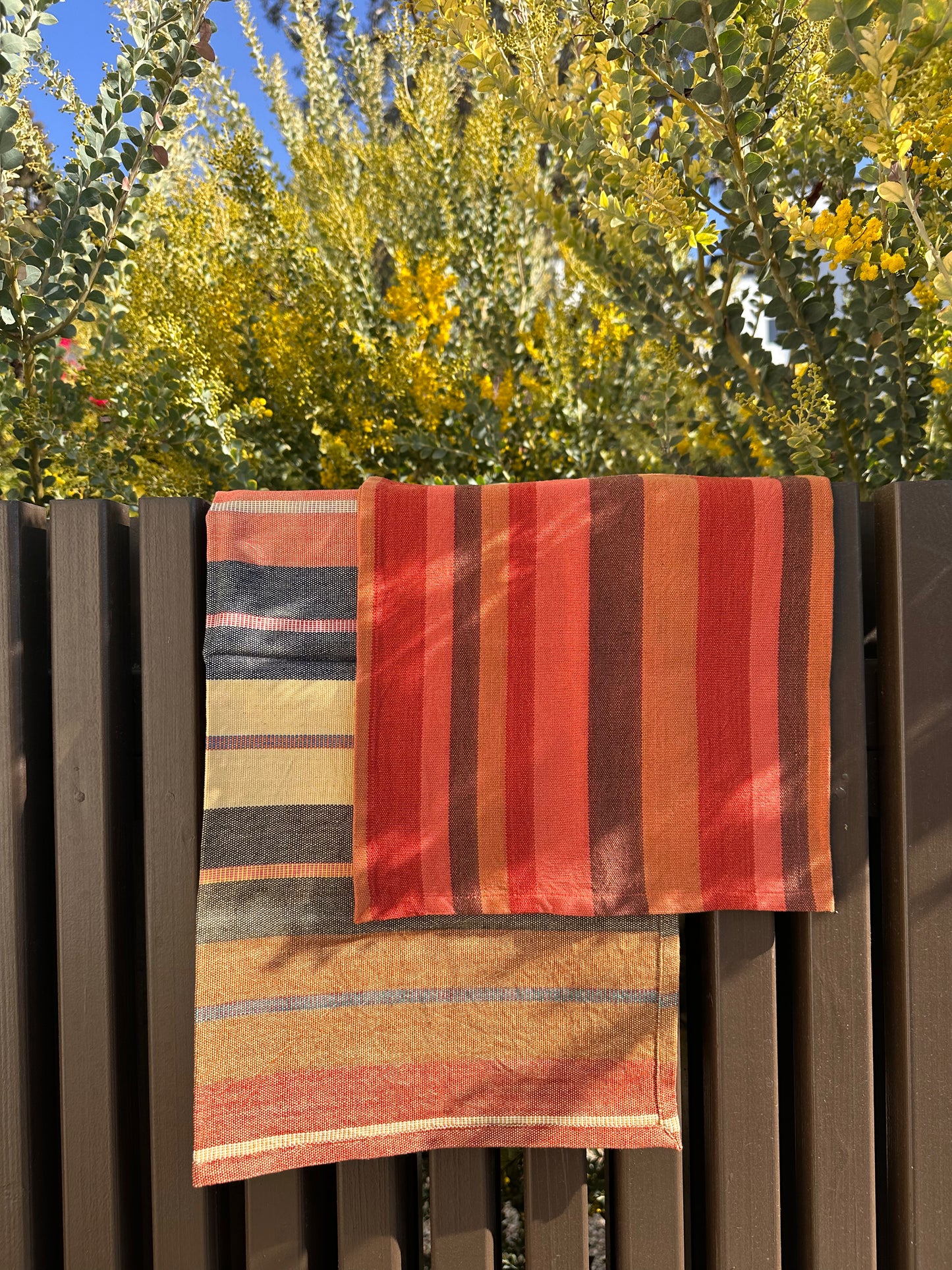 Handwoven Striped Cloth Napkins in Arroyo Stripe