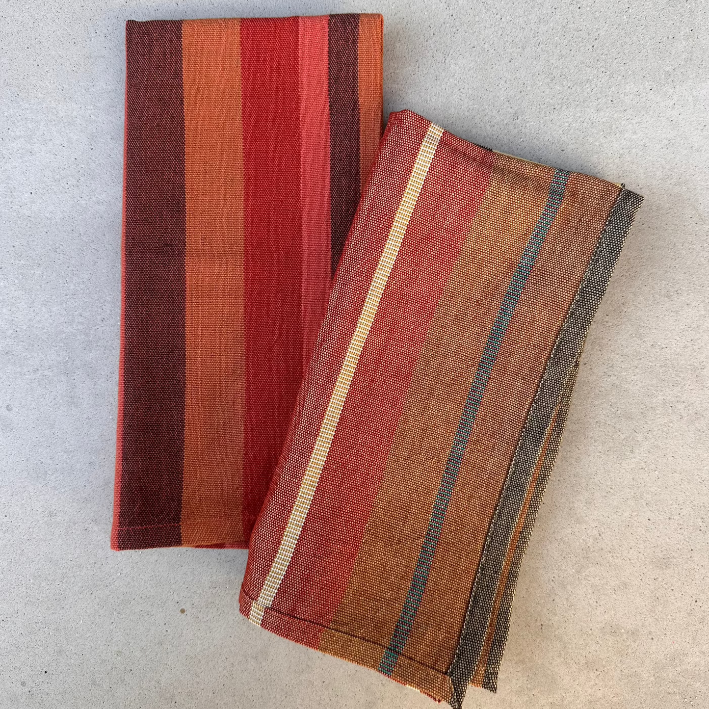 Handwoven Striped Cloth Napkins in Arroyo Stripe