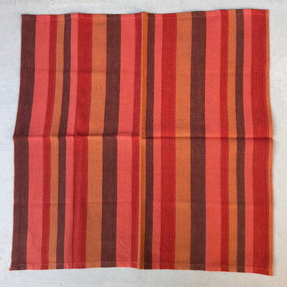 Handwoven Striped Cloth Napkins in Aztec Stripe