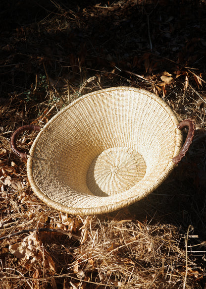 Canyon Basket with Leather Handles