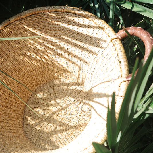 Canyon Basket with Leather Handles