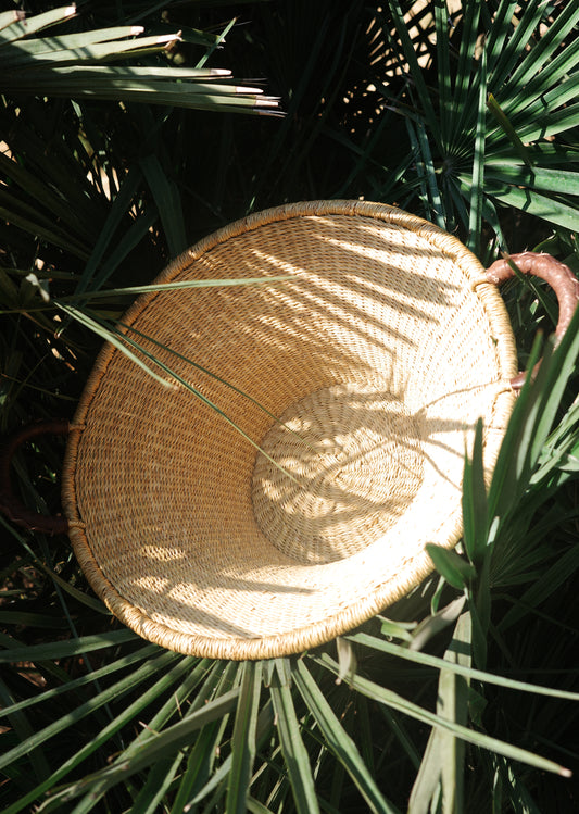 Canyon Basket with Leather Handles