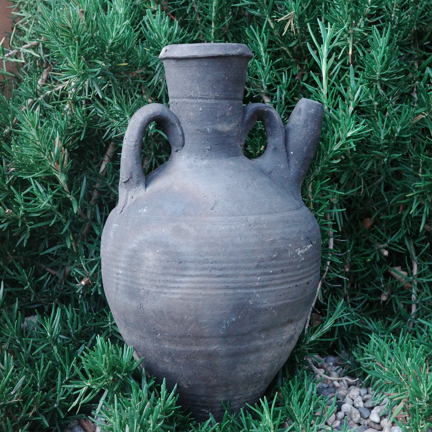 Black Clay Spouted Vessel